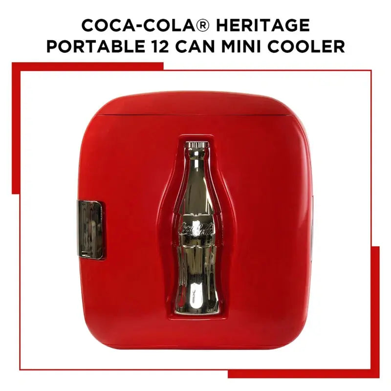 Coca-Cola Heritage 12 Can Portable Cooler/Warmer 12V DC 110V AC 7.9L Red | Fridge.com