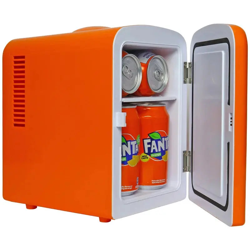 Coca-Cola Fanta 4L Cooler/Warmer 12V DC 110V AC Mini Fridge, Orange | Fridge.com