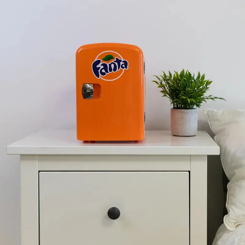 Coca-Cola Fanta 4L Cooler/Warmer 12V DC 110V AC Mini Fridge, Orange | Fridge.com