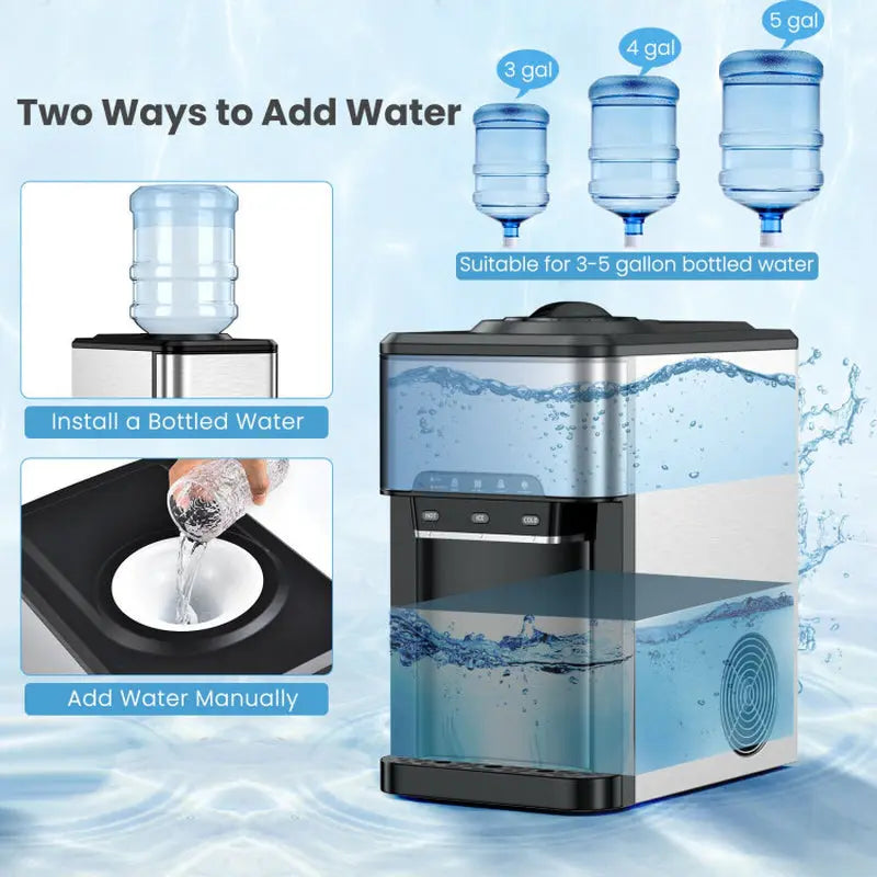 Water Cooler Dispenser 3-In-1 with Built-In Ice Maker and 3 Temperature Settings | Fridge.com