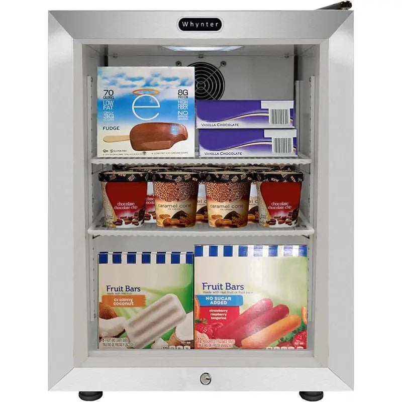 Whynter 1.8 Cu. Ft. Countertop Reach-In Display Glass Door Freezer | Fridge.com