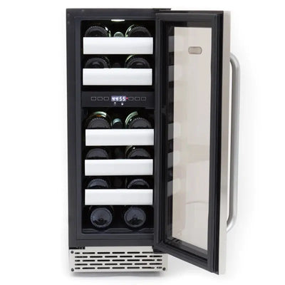 Whynter 12'' Width 17 Bottle Dual Zone Built-In Wine Refrigerator with Seamless Stainless Steel Door | Fridge.com