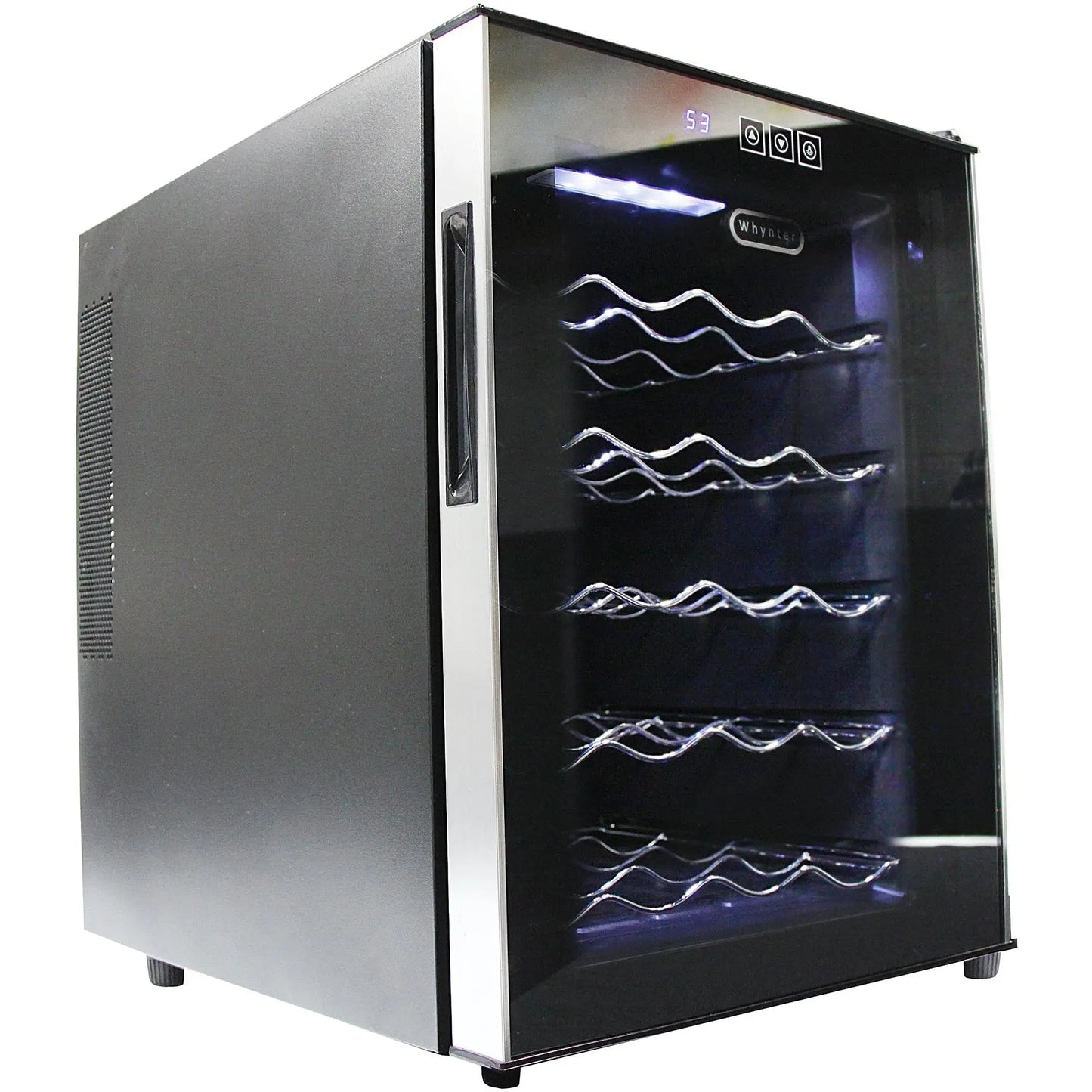 Whynter 20-Bottle Thermoelectric Wine Cooler, Black | Fridge.com