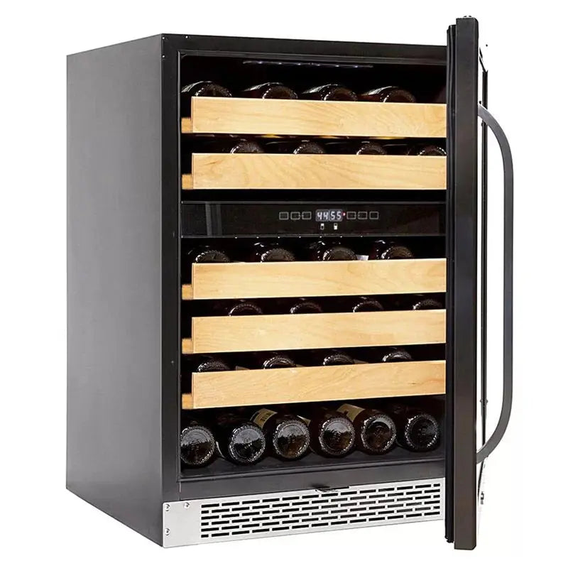 Whynter 24'' Width 46 Bottle Dual Zone Built-In Wine Refrigerator | Fridge.com