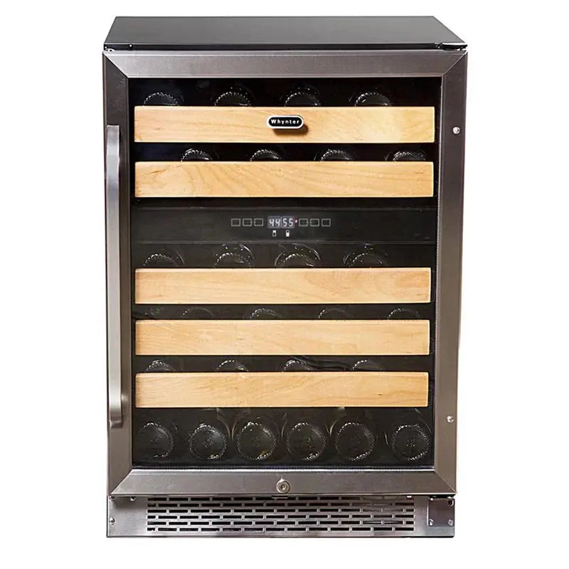 Whynter 24'' Width 46 Bottle Dual Zone Built-In Wine Refrigerator | Fridge.com