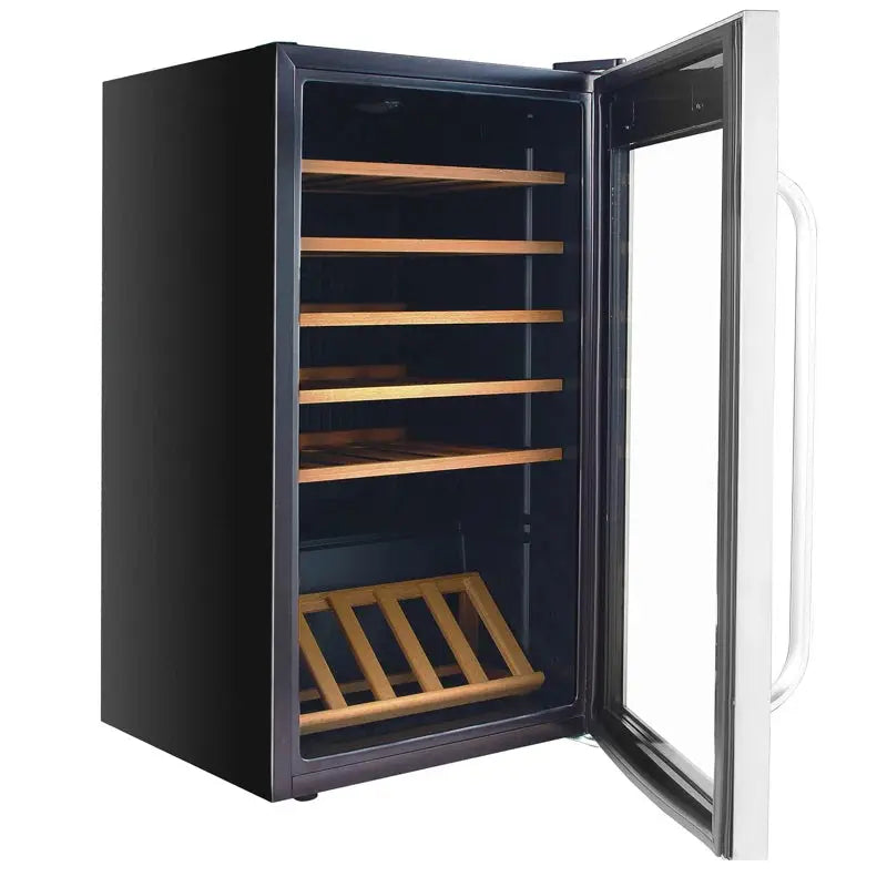 Whynter 34 Bottle Freestanding Wine Refrigerator with Display Shelf and Digital Control | Fridge.com