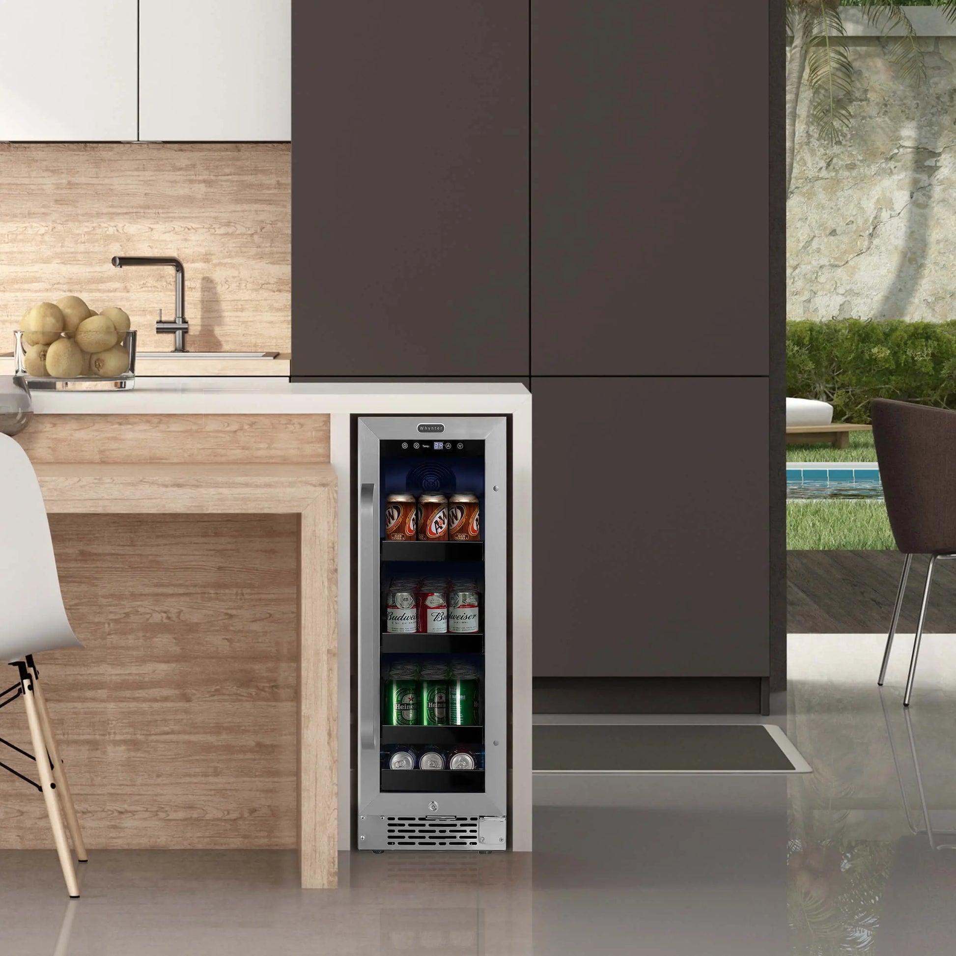 Whynter 60 Can Built-In Stainless Steel Beverage Refrigerator BBR-638SB | Fridge.com