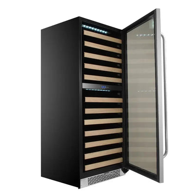 Whynter 92 Bottle Dual Zone Built-In Wine Refrigerator | Fridge.com