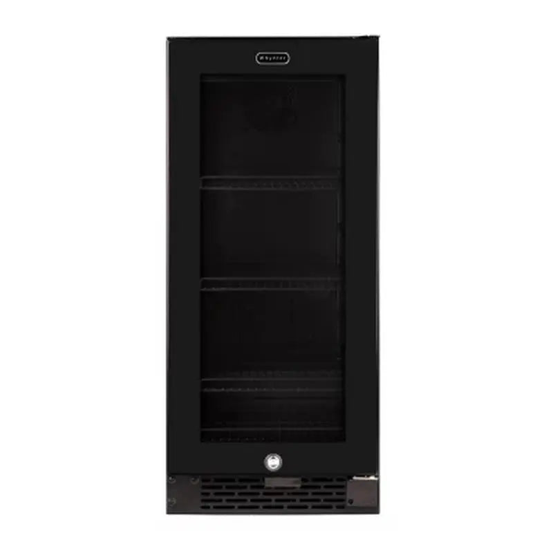 Whynter Built-In Black Glass 80-Can Capacity 3.4 Cu Ft. Beverage Refrigerator | Fridge.com