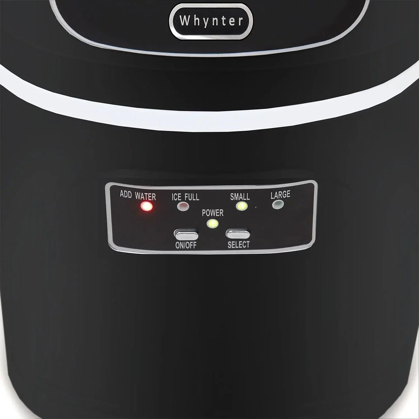 Whynter Compact Portable Ice Maker 27 Lb Capacity - Metallic Silver | Fridge.com