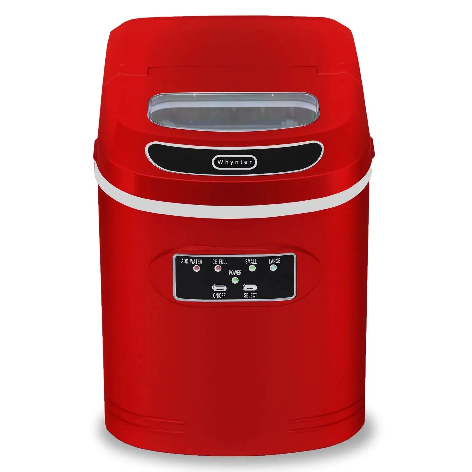 Whynter Compact Portable Ice Maker 27 Lb Capacity - Red | Fridge.com