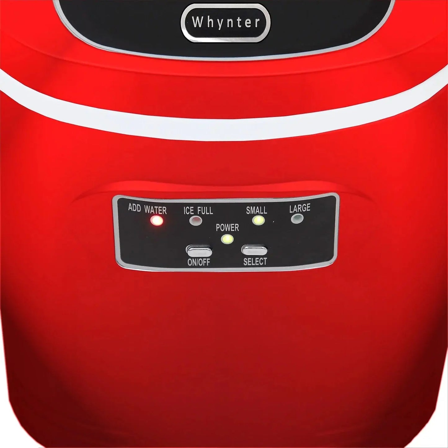 Whynter Compact Portable Ice Maker 27 Lb Capacity - Red | Fridge.com