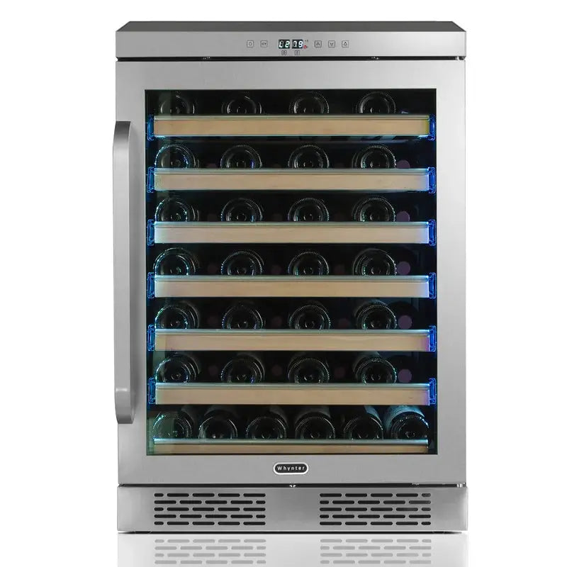 Whynter Elite 24'' Width Spectrum Lightshow 54 Bottle Built-In Wine Refrigerator with Touch Control | Fridge.com