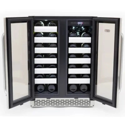 Whynter Elite 40-Bottle Dual Zone Built-In Wine Cellar, Stainless Steel | Fridge.com