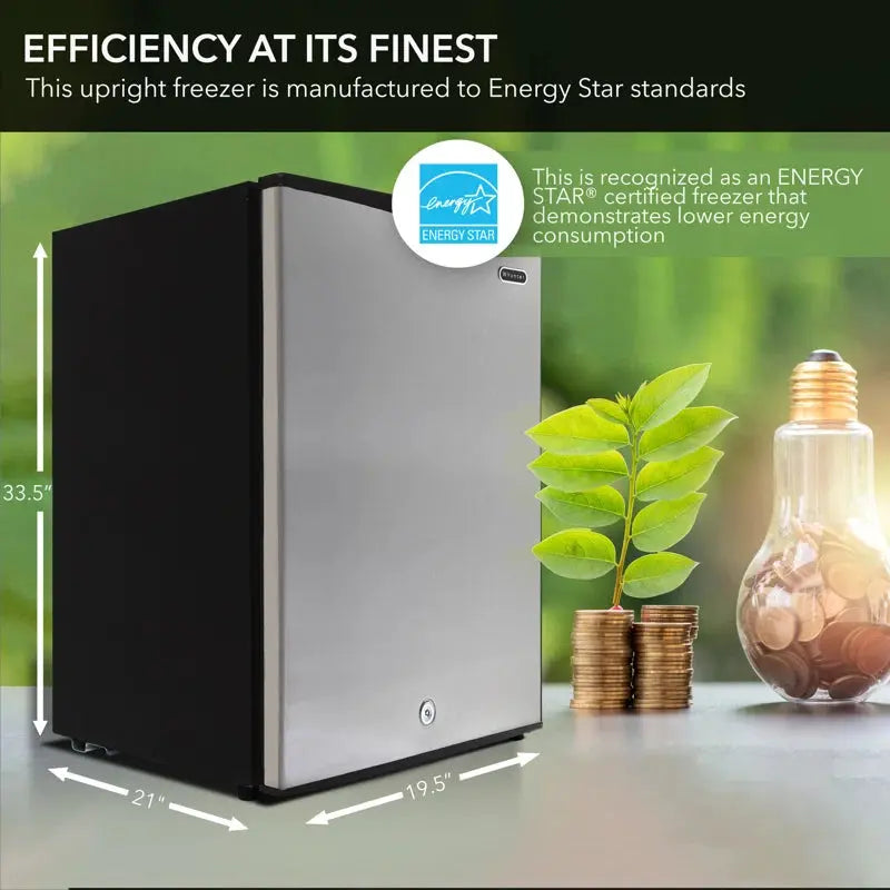 Whynter Energy Star 3.0 Cu. Ft. Upright Freezer with Lock | Fridge.com