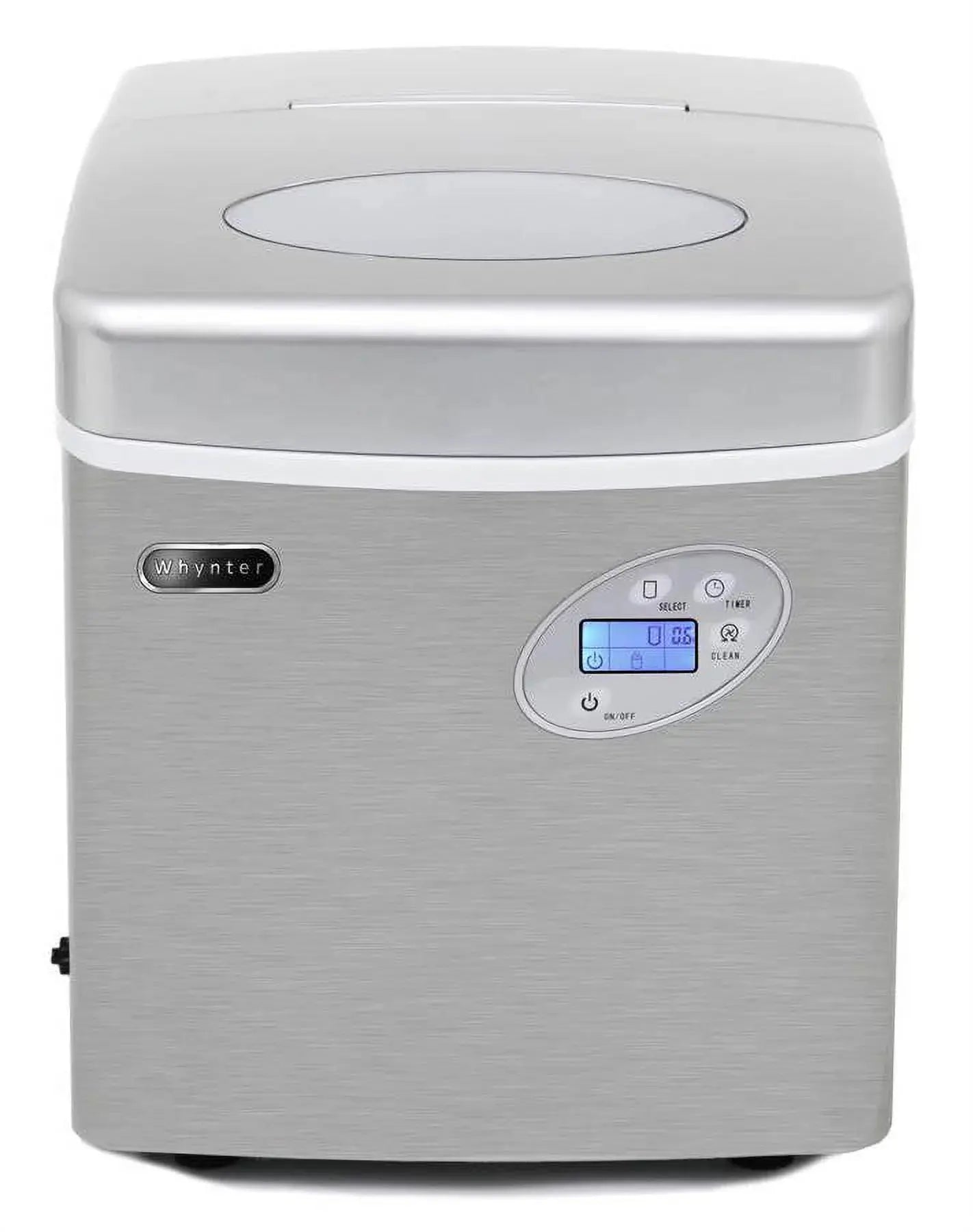 Whynter Portable Ice Maker with 49Lb Capacity Stainless Steel with Water Connection | Fridge.com