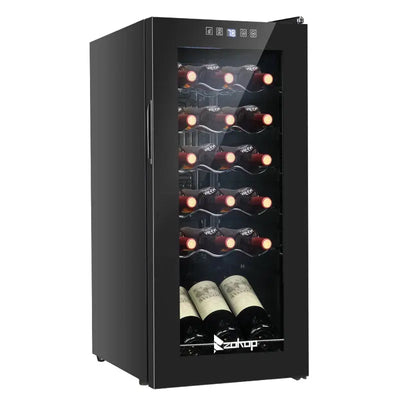 Winado 13.8'' 18 Bottle and Can Single Zone Freestanding Wine & Beverage Refrigerator | Fridge.com