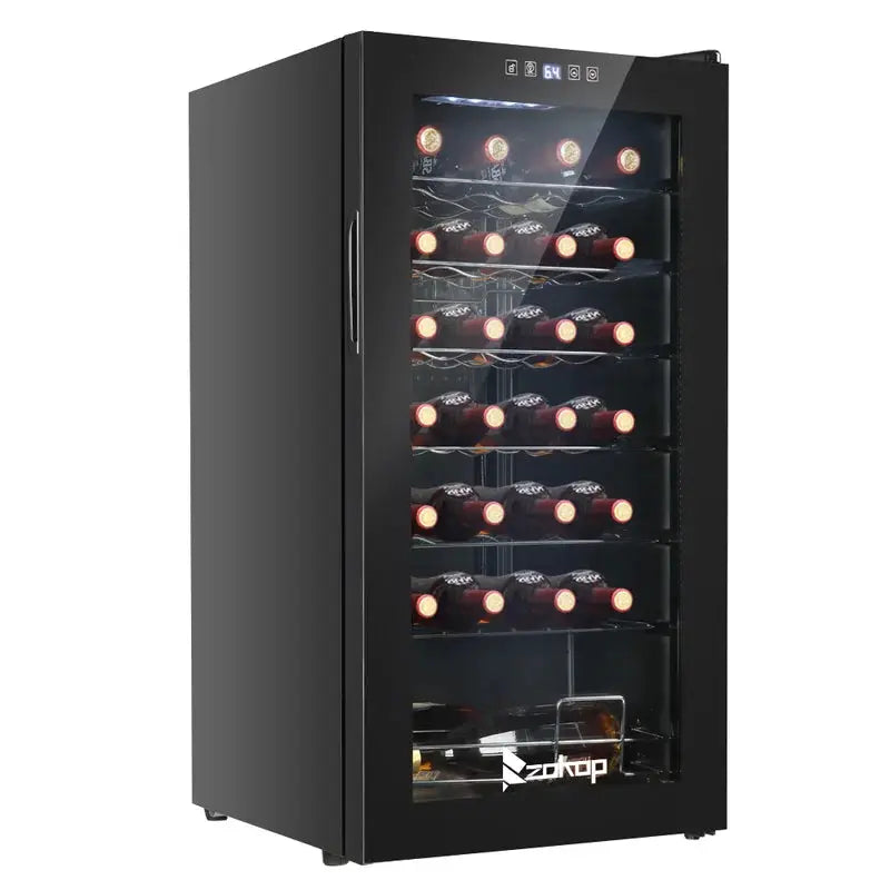 Winado 16.9'' 28 Bottle and Can Single Zone Freestanding Wine & Beverage Refrigerator | Fridge.com