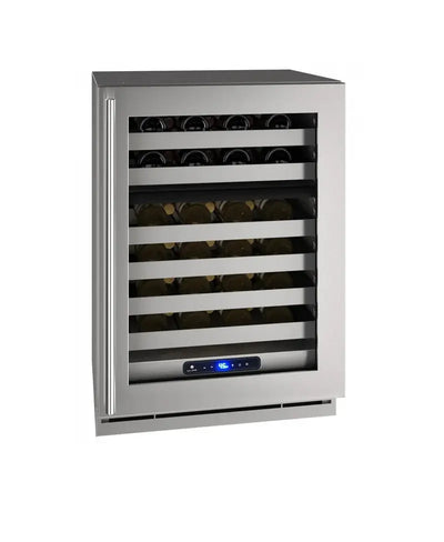 Wine Captain 24 in Dual Zone Lock Right Hinge Stainless Frame 115V | Fridge.com