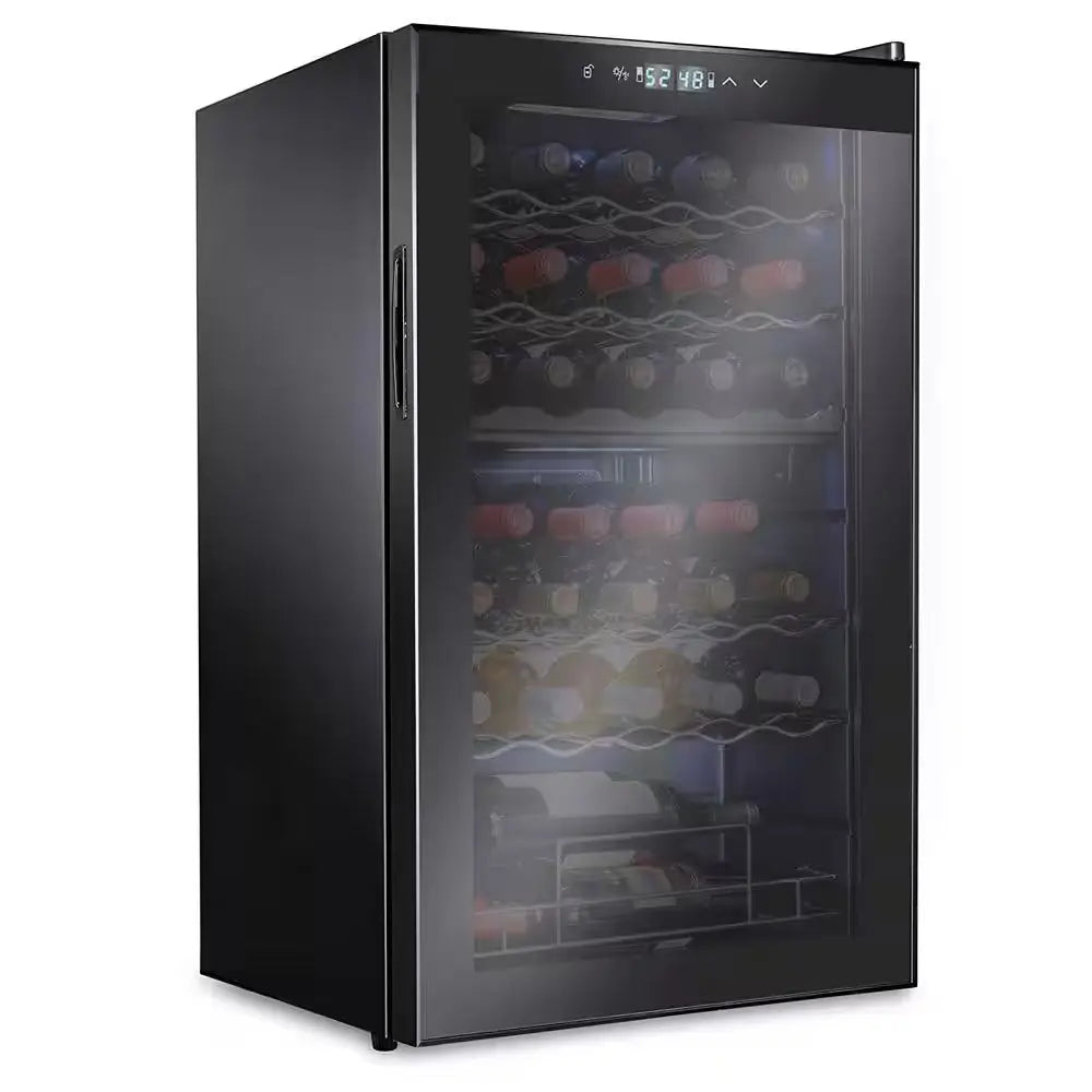 Wine Fridge, Dual Freestanding Wine Refrigerator, 33 Bottle Wine Cooler | Fridge.com