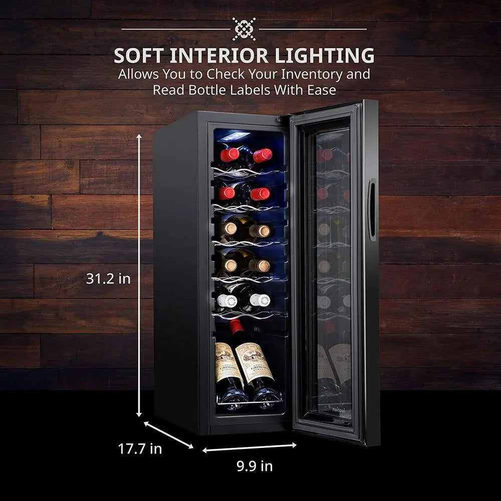 Wine Fridge, Freestanding Wine Refrigerator, 12 Bottle Wine Cooler | Fridge.com