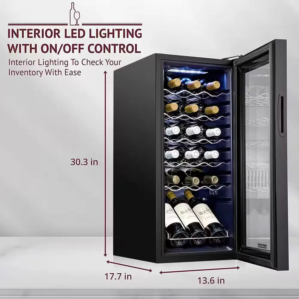 Wine Fridge, Freestanding Wine Refrigerator, 18 Bottle Wine Cooler | Fridge.com