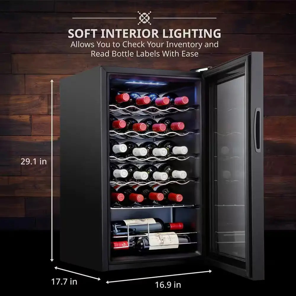 Wine Fridge, Freestanding Wine Refrigerator, 24 Bottle Wine Cooler | Fridge.com