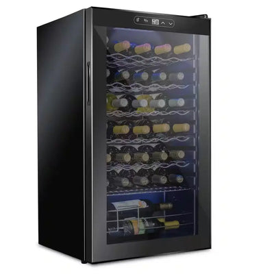 Wine Fridge, Freestanding Wine Refrigerator, 34 Bottle Wine Cooler | Fridge.com