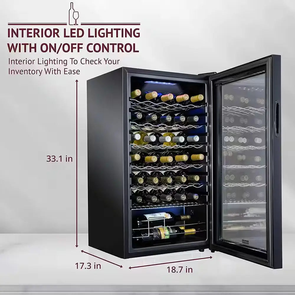 Wine Fridge, Freestanding Wine Refrigerator, 34 Bottle Wine Cooler | Fridge.com