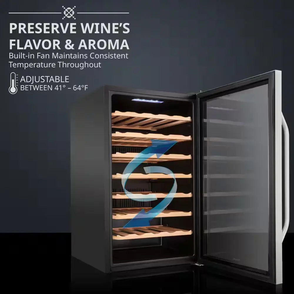 Wine Fridge, Large Freestanding Wine Cooler Refrigerator, 51 Bottles | Fridge.com