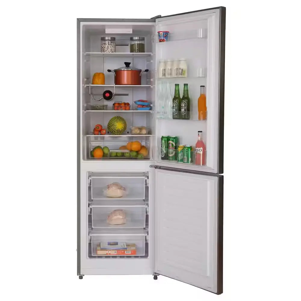 11Cf Bottom Freezer Refrigerator 24In W/Wine RACK Stainless 110V | Fridge.com