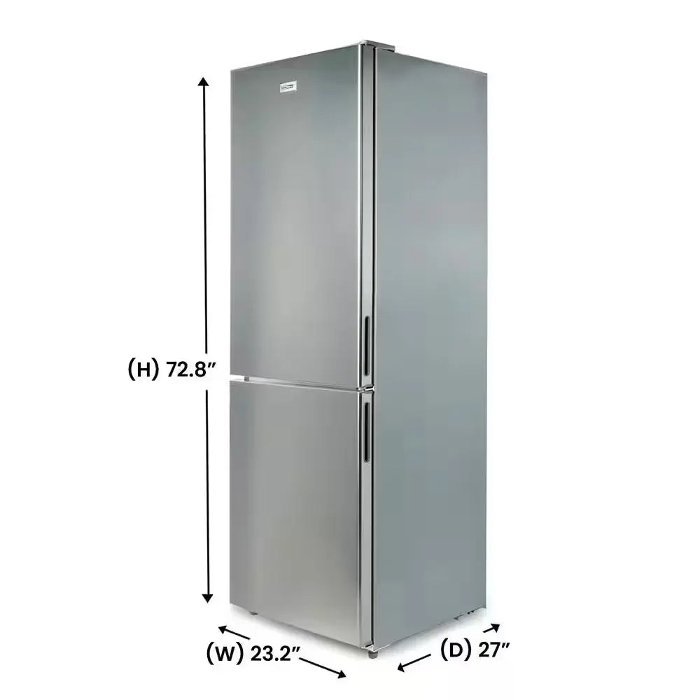 11Cf Bottom Freezer Refrigerator 24In W/Wine RACK Stainless 110V | Fridge.com