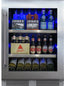 XO 24" 145 Cans 5.7 Cubic Feet Built-In Beverage Refrigerator with Wine Storage and with Glass Door | Fridge.com