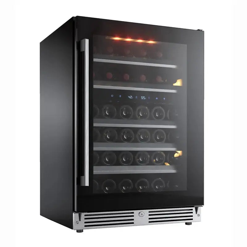 XO Appliance 23.875'' 46 Bottle Dual Zone Built-In Wine Refrigerator | Fridge.com