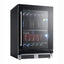 XO Appliance Black Glass 145 Cans (12 Oz.) Built-In Beverage Refrigerator | Fridge.com