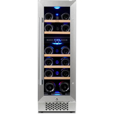 Yeego 11.6'' 17 Bottle Dual Zone Wine Refrigerator | Fridge.com