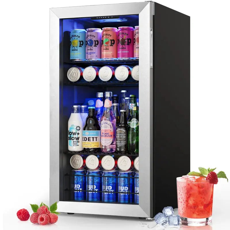 Yeego 121 Cans (12 Oz.) 3.1 Cubic Feet Beverage Refrigerator Freestanding | Fridge.com