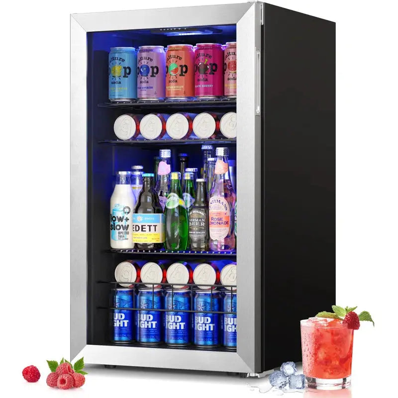 Yeego 140 Cans (12 Oz.) 3.35 Cubic Feet Beverage Refrigerator Freestanding | Fridge.com