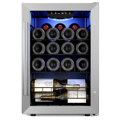 Yeego 16.93'' 20 Bottle Single Zone Wine Refrigerator | Fridge.com