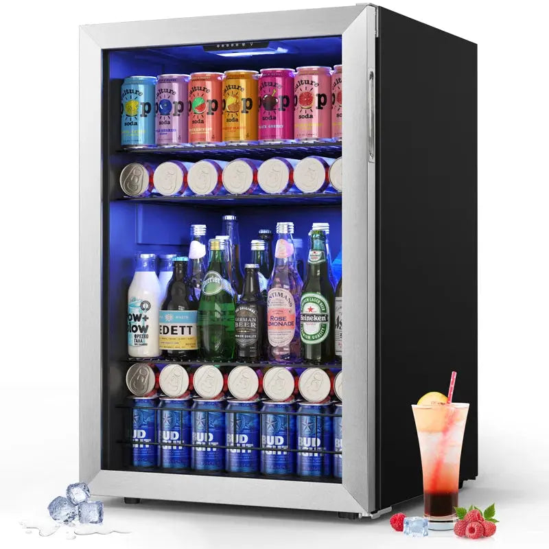 Yeego 180 Cans (12 Oz.) 4.59 Cubic Feet Freestanding Beverage Refrigerator | Fridge.com