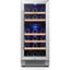 Yeego 28 Bottles 15" Dual Zone Wine Cooler under Counter Compressor Wine Refrigerator Mini Fridge | Fridge.com