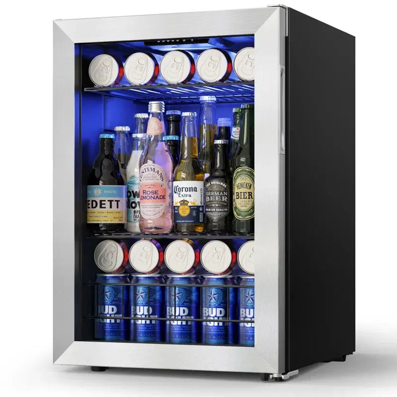 Yeego 80 Cans (12 Oz.) 2.18 Cubic Feet Freestanding Beverage Refrigerator | Fridge.com