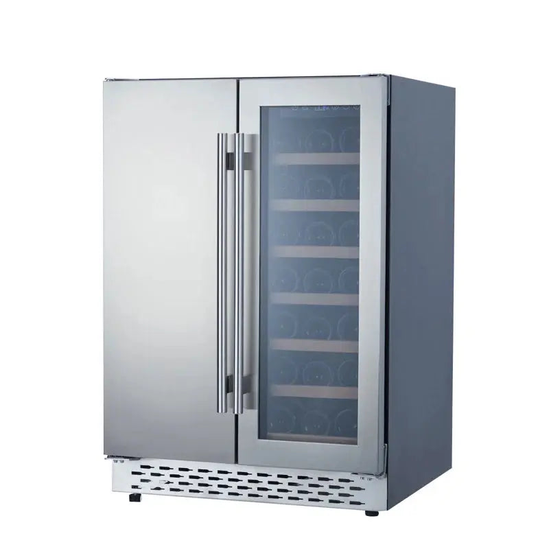 Yesurprise 30.31'' 20 Bottle and 54 Can Dual Zone Wine & Beverage Refrigerator | Fridge.com