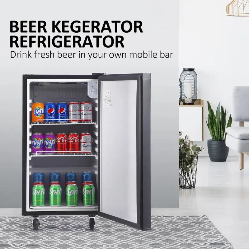 Yesurprise 36 Cans (12 Oz.) 3.4 Cubic Feet Outdoor Rated Freestanding Beverage Refrigerator | Fridge.com