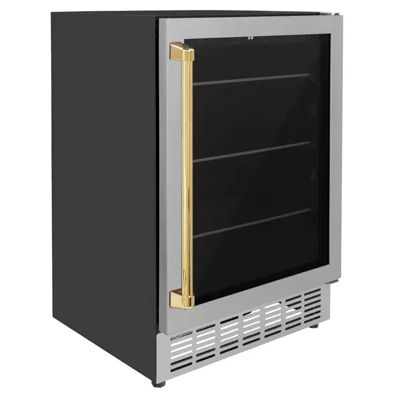 ZLINE 24" Monument Autograph Edition 154 Can Beverage Fridge in Stainless Steel | Fridge.com