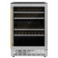 ZLINE 24" Monument Autograph Edition Dual Zone 44-Bottle Wine Cooler in Stainless Steel | Fridge.com