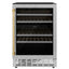 ZLINE 24" Monument Autograph Edition Dual Zone 44-Bottle Wine Cooler in Stainless Steel | Fridge.com