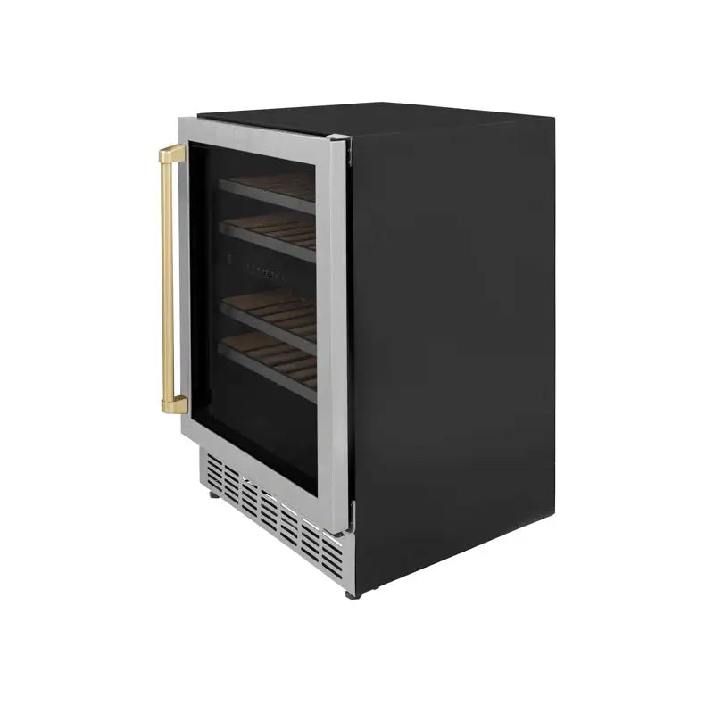 ZLINE 24" Monument Autograph Edition Dual Zone 44-Bottle Wine Cooler in Stainless Steel | Fridge.com