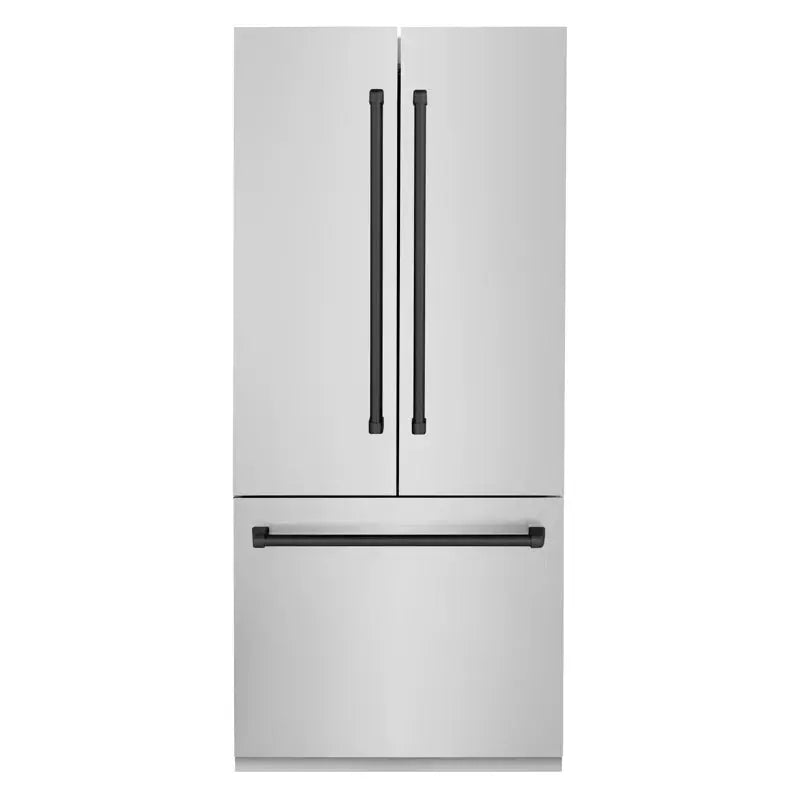 ZLINE 36" 19.6 Cu. Ft. Built-In 3-Door French Door Refrigerator with Internal Water and Ice Dispenser | Fridge.com