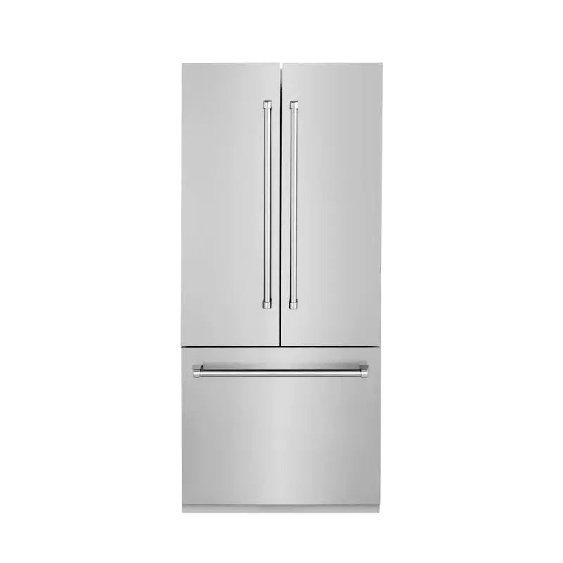 ZLINE 36" 19.6 Cu. Ft. Built-In 3-Door French Door Refrigerator with Internal Water and Ice Dispenser | Fridge.com